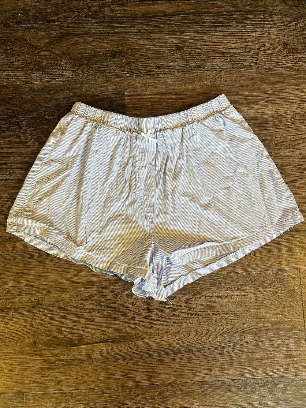 Altar’d State Blue Striped PJ Shorts
